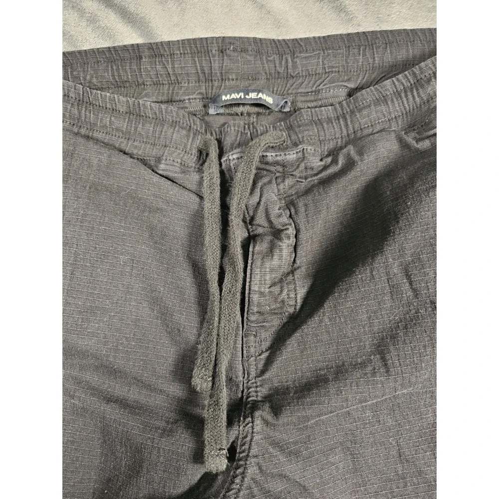 Mavi New Fit‎ Athletic Denim Cargo Joggers Mens 32x28 Black Utility Pants
